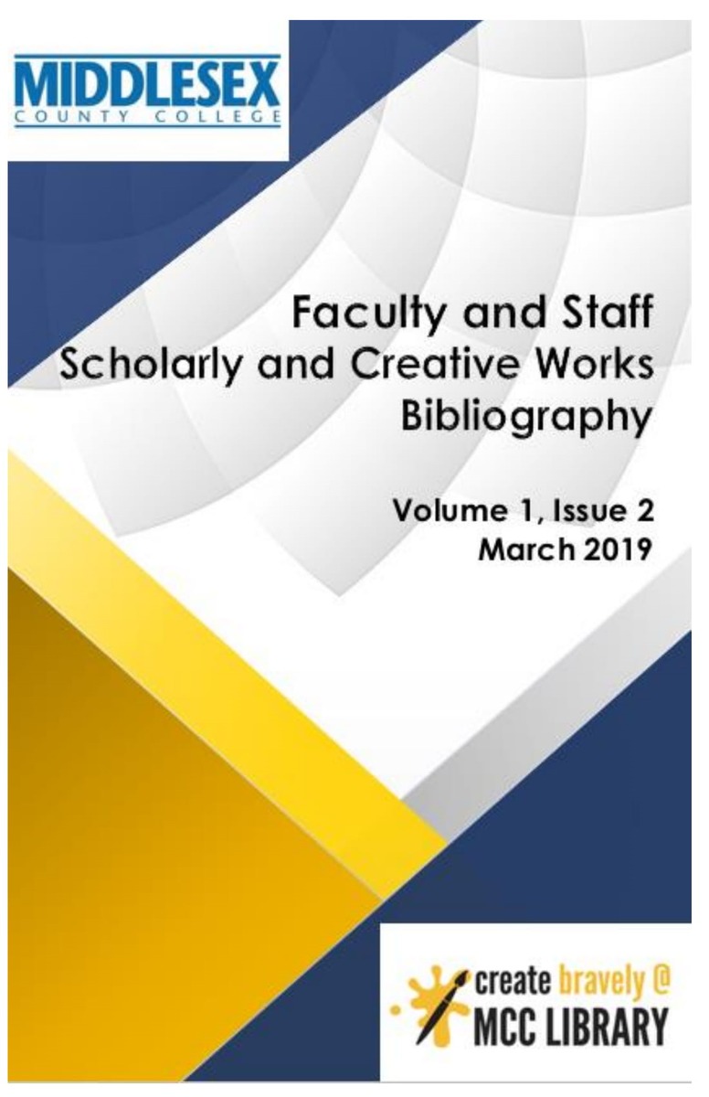 Faculty and Staff Scholarly and Creative Works Bibliography 2019 Issue 2 - Cover